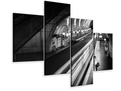 modern-4-piece-canvas-print-paris-metro