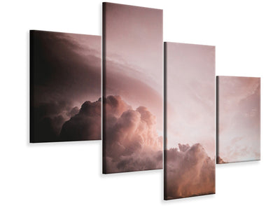 modern-4-piece-canvas-print-pink-clouds