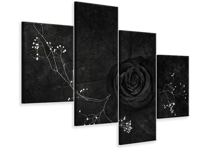modern-4-piece-canvas-print-rose-noire