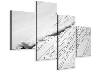 modern-4-piece-canvas-print-skiing-powder