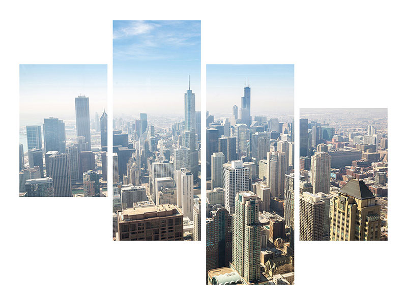 modern-4-piece-canvas-print-skyscraper-chicago
