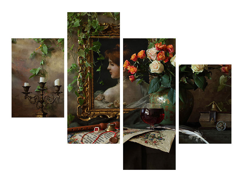 modern-4-piece-canvas-print-still-life-with-flowers-and-picture