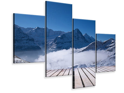 modern-4-piece-canvas-print-sun-terrace-in-the-swiss-alps