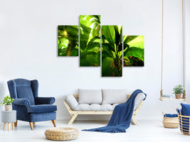 modern-4-piece-canvas-print-sunrise-in-the-rainforest