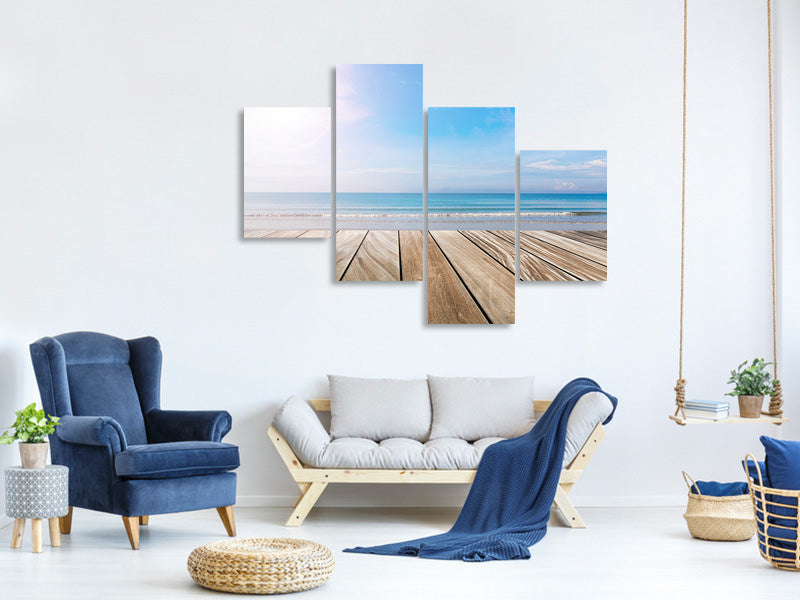 modern-4-piece-canvas-print-the-beautiful-beach-house