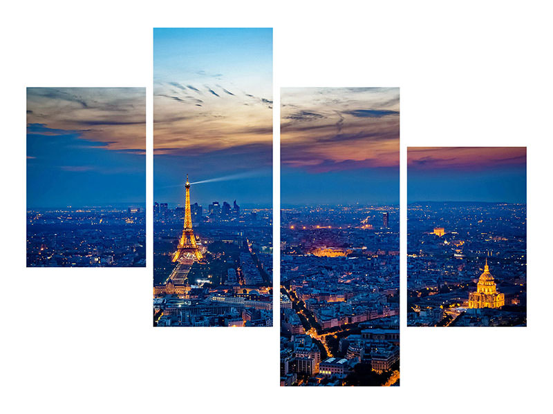 modern-4-piece-canvas-print-the-eiffel-tower-in-france