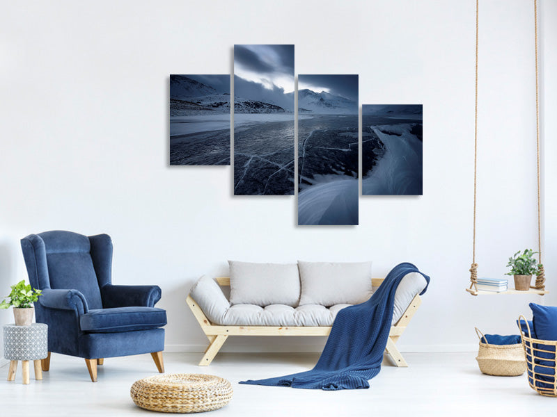 modern-4-piece-canvas-print-the-grip-of-ice