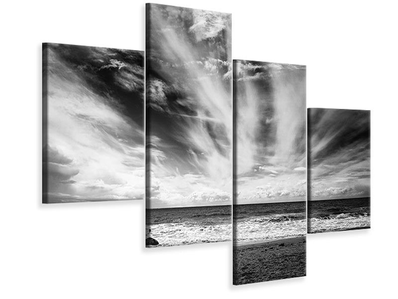 modern-4-piece-canvas-print-the-loneliness-of-a-surfer