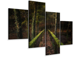 modern-4-piece-canvas-print-the-way-to-the-forest