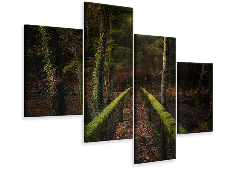modern-4-piece-canvas-print-the-way-to-the-forest
