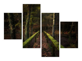 modern-4-piece-canvas-print-the-way-to-the-forest