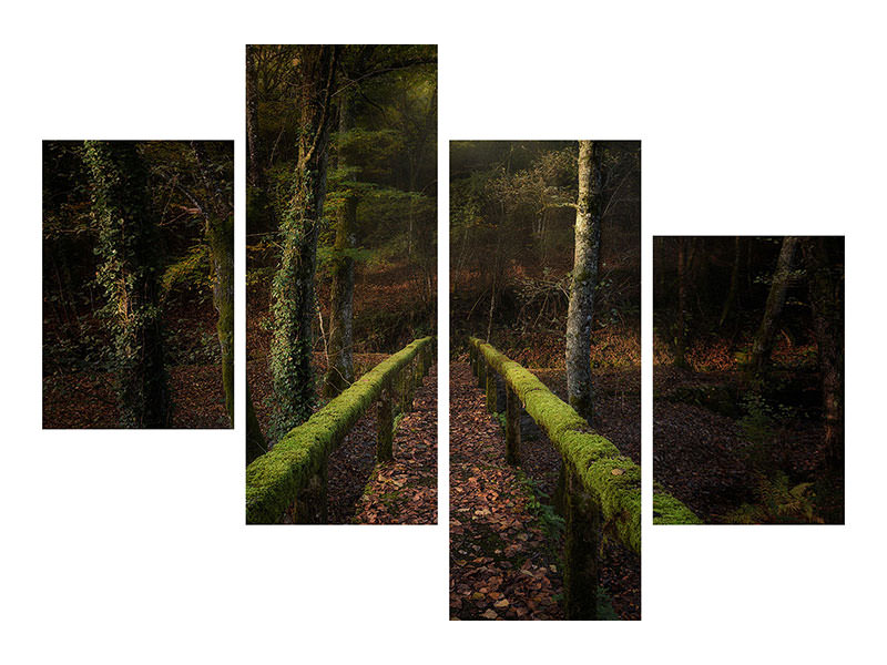 modern-4-piece-canvas-print-the-way-to-the-forest