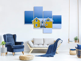 modern-4-piece-canvas-print-the-yellow-house