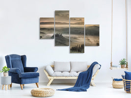 modern-4-piece-canvas-print-tuscan-morning