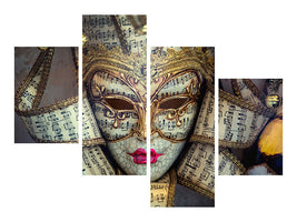 modern-4-piece-canvas-print-venetian-mask