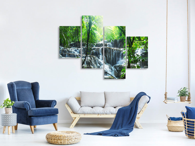 modern-4-piece-canvas-print-waterfall-agua-azul