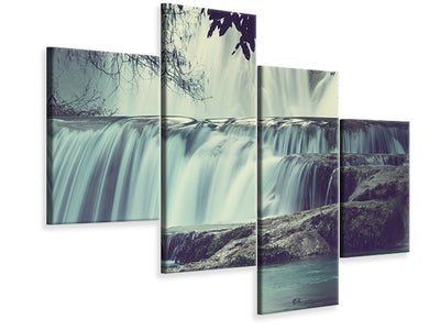 modern-4-piece-canvas-print-waterfall-mexico