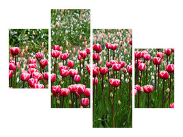 modern-4-piece-canvas-print-wild-tulip-field