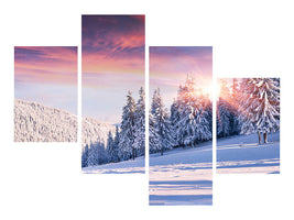 modern-4-piece-canvas-print-winter-landscape