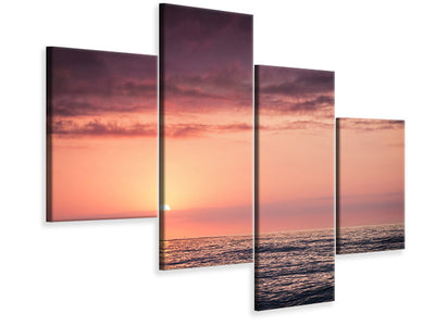 modern-4-piece-canvas-print-wonderful-sunset-on-the-horizon