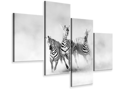 modern-4-piece-canvas-print-zebras