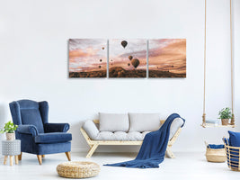 panoramic-3-piece-canvas-print-cappodocia-hot-air-balloon