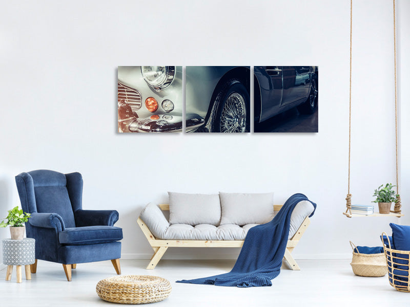 panoramic-3-piece-canvas-print-classic-car