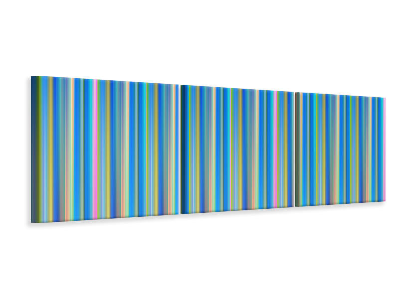 panoramic-3-piece-canvas-print-colored-stripes