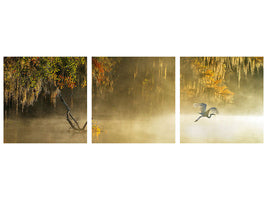 panoramic-3-piece-canvas-print-egret