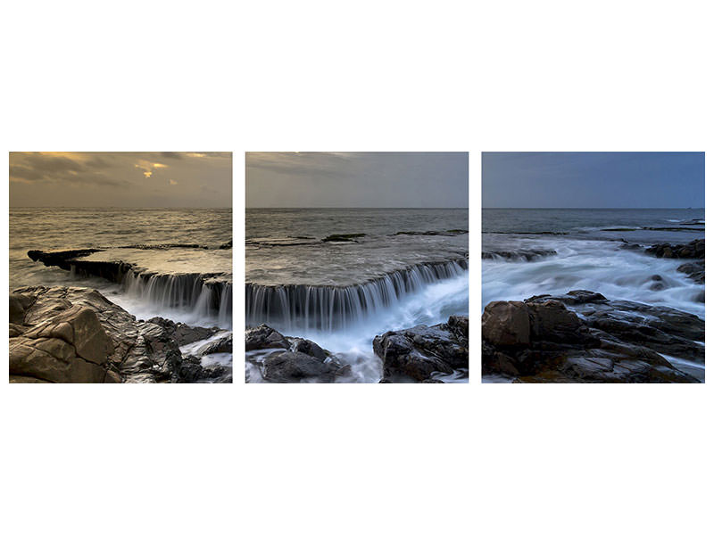 panoramic-3-piece-canvas-print-evening-mood-at-the-sea