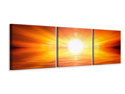 panoramic-3-piece-canvas-print-glowing-sunset