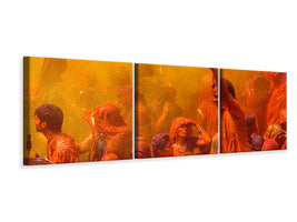 panoramic-3-piece-canvas-print-holi-festival