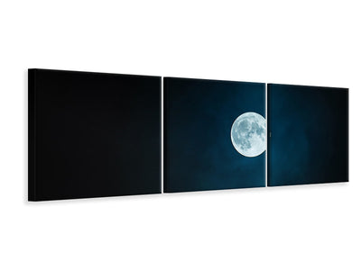 panoramic-3-piece-canvas-print-imposing-full-moon