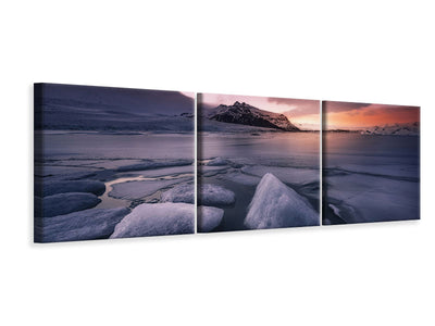 panoramic-3-piece-canvas-print-last-lights-on-fjallsarlon