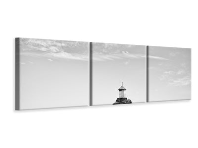 panoramic-3-piece-canvas-print-lighthouse-in-mist
