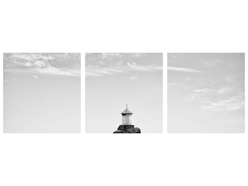 panoramic-3-piece-canvas-print-lighthouse-in-mist