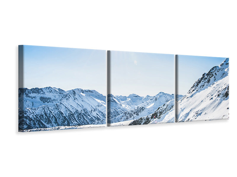 panoramic-3-piece-canvas-print-mountain-panorama-in-snow