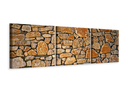 panoramic-3-piece-canvas-print-nature-stone-wall
