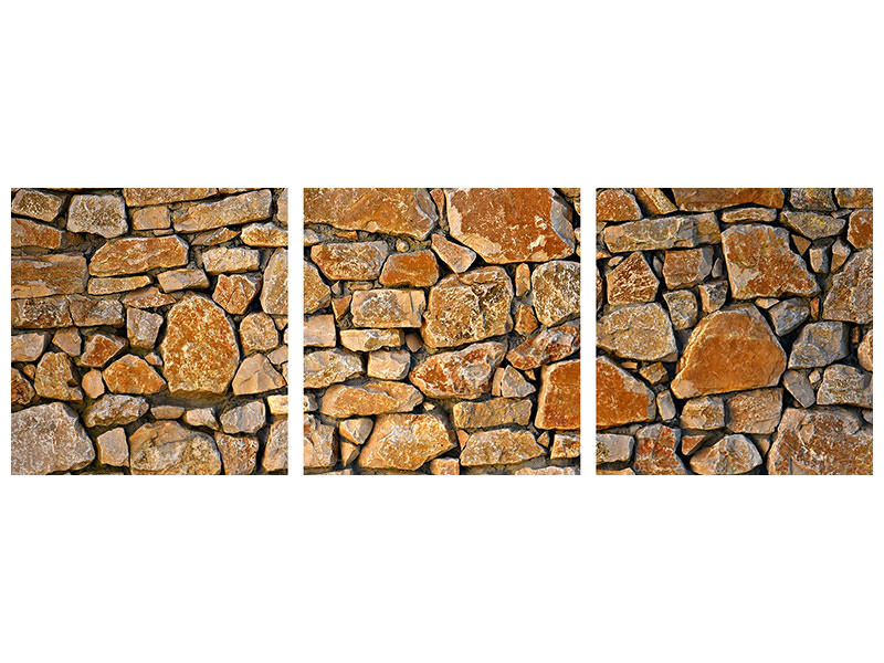 panoramic-3-piece-canvas-print-nature-stone-wall
