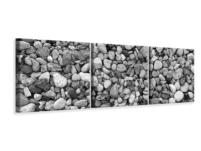 panoramic-3-piece-canvas-print-pebble-wall