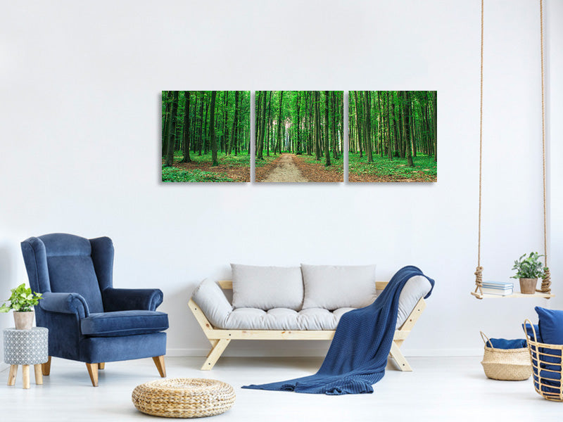 panoramic-3-piece-canvas-print-pine-forests