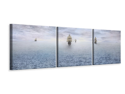 panoramic-3-piece-canvas-print-pirate-ships