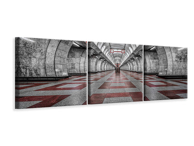 panoramic-3-piece-canvas-print-prague-metro
