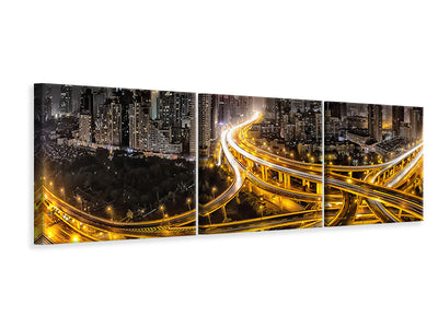 panoramic-3-piece-canvas-print-shanghai-at-night