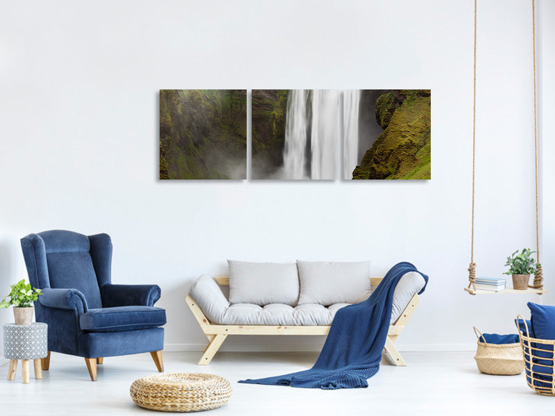panoramic-3-piece-canvas-print-skogafoss