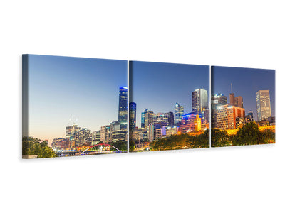 panoramic-3-piece-canvas-print-skyline-sydney-at-dusk