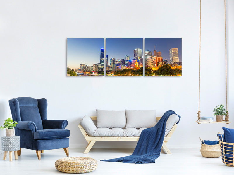 panoramic-3-piece-canvas-print-skyline-sydney-at-dusk