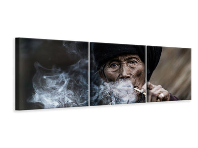 panoramic-3-piece-canvas-print-smoking-ii