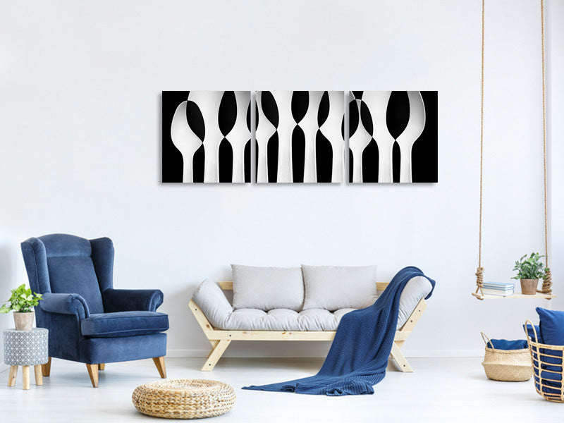 panoramic-3-piece-canvas-print-spoons-abstract-forest