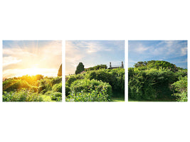 panoramic-3-piece-canvas-print-sunrise-in-the-park